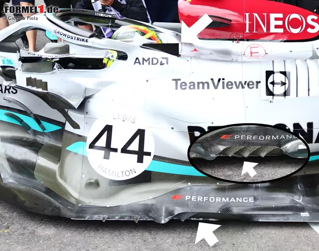 Foto zur News: Mercedes W13: Unterboden