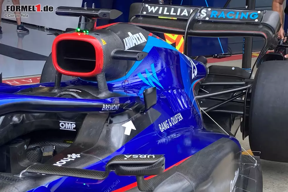 Foto zur News: Williams FW44: Winglets am Halo