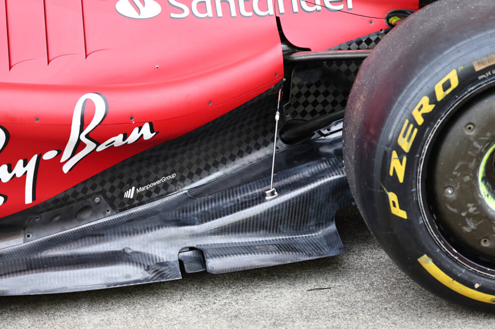 Foto zur News: Ferrari F1-75: Unterboden (neu)