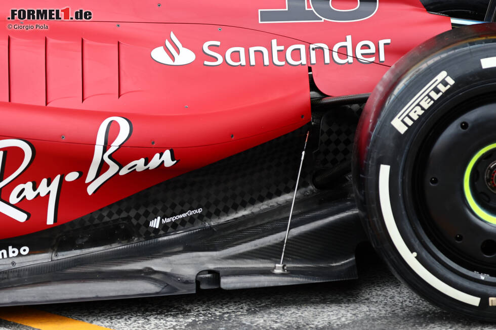 Foto zur News: Ferrari F1-75: Unterboden (alt)