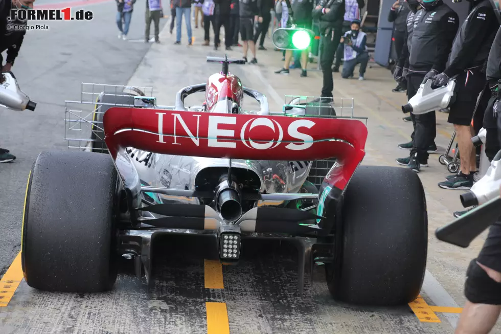 Foto zur News: Mercedes W13: Diffusor