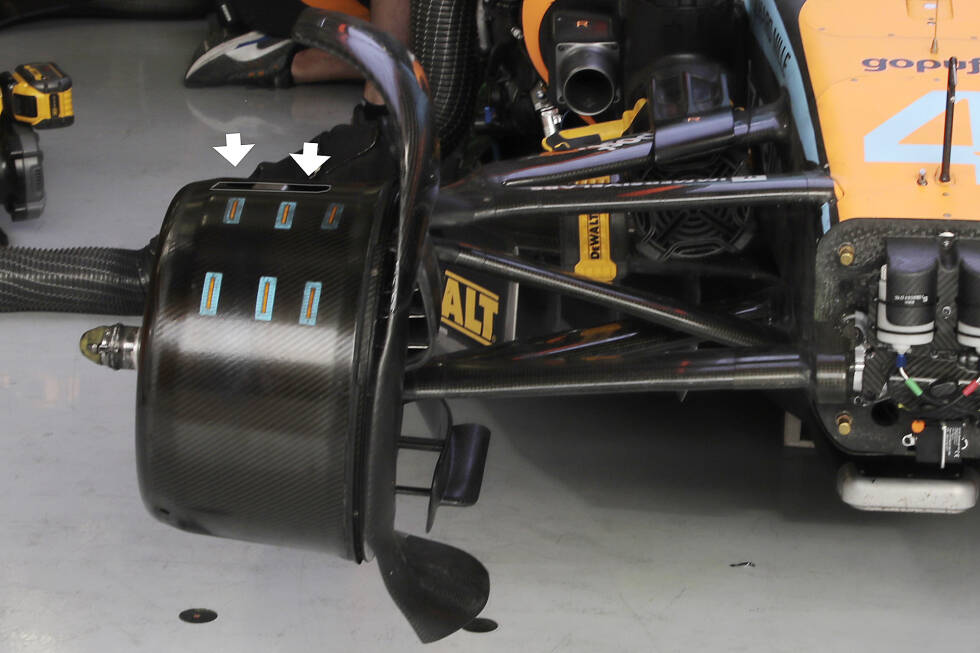 Foto zur News: McLaren MCL36: Vorderrad-Aufhängung