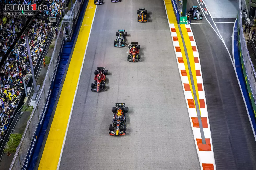 Charles Leclerc (2): Wieder einmal kein Sieg trotz Poleposition. Hätte das Rennen womöglich gewinnen können, wenn er den Start nicht verloren hätte. Das ist aber Kritik auf hohem Niveau, denn vermutlich war der Ferrari im Rennen nicht das schnellste Auto. Das zeigt auch die Leistung des Teamkollegen. Foto zur News: Charles Leclerc (2): Wieder einmal kein Sieg trotz Poleposition. Hätte das Rennen womöglich gewinnen können, wenn er den Start nicht verloren hätte. Das ist aber Kritik auf hohem Niveau, denn vermutlich war der Ferrari im Rennen nicht das schnellste Auto. Das zeigt auch die Leistung des Teamkollegen.