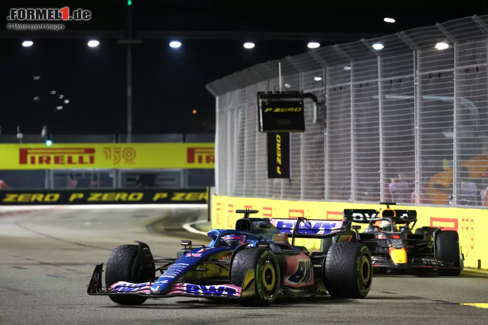Fernando Alonso (2): Für den Ausfall kann er nichts, bis dahin war es eine gute Leistung. "Best of the Rest" im Qualifying mit P5, dazu Verstappen im Rennen lange hinter sich gehalten. Ein bitteres Wochenende für Alpine, denn durch den Doppelausfall zog McLaren in der WM vorbei ... Foto zur News: Fernando Alonso (2): Für den Ausfall kann er nichts, bis dahin war es eine gute Leistung. "Best of the Rest" im Qualifying mit P5, dazu Verstappen im Rennen lange hinter sich gehalten. Ein bitteres Wochenende für Alpine, denn durch den Doppelausfall zog McLaren in der WM vorbei ...