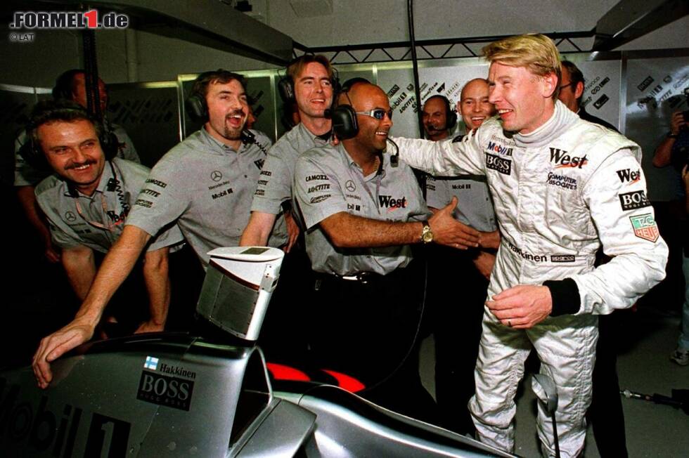 Foto zur News: Platz 9: Mika Häkkinen (94 Rennen - Luxemburg 1997)