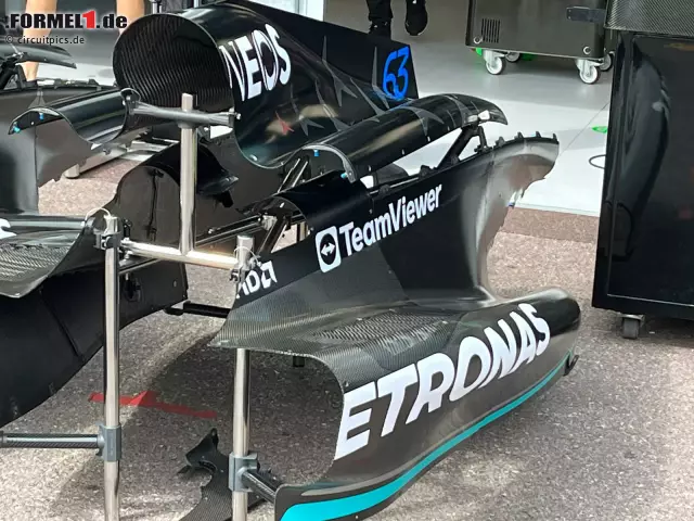 Foto zur News: Die ersten Bilder vom Mercedes-Update am W14 in Monaco