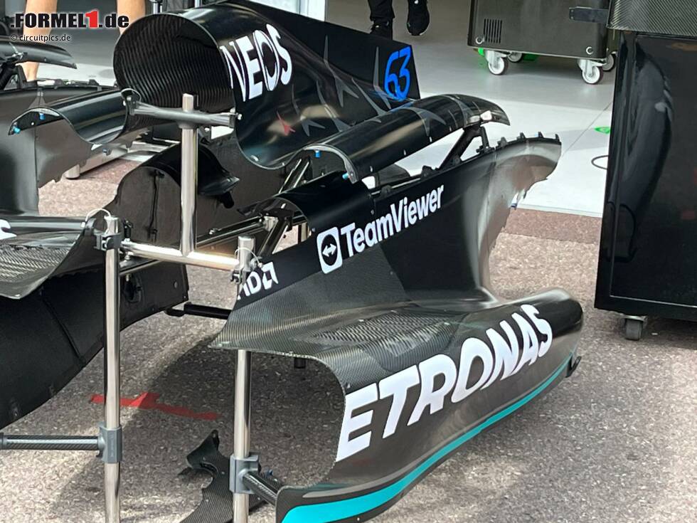 Foto zur News: Die ersten Bilder vom Mercedes-Update am W14 in Monaco