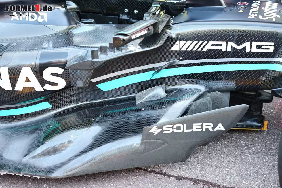 Foto zur News: Die ersten Bilder vom Mercedes-Update am W14 in Monaco