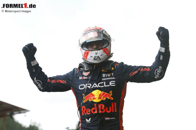 Foto zur News: Die Dominanz von Red Bull in dieser Saison hat bereits mehrere Meilensteine und einige langjährige Rekorde in der Formel 1 hervorgebracht. Hier sind weitere sieben Rekorde, die von Max Verstappen gebrochen werden könnten.