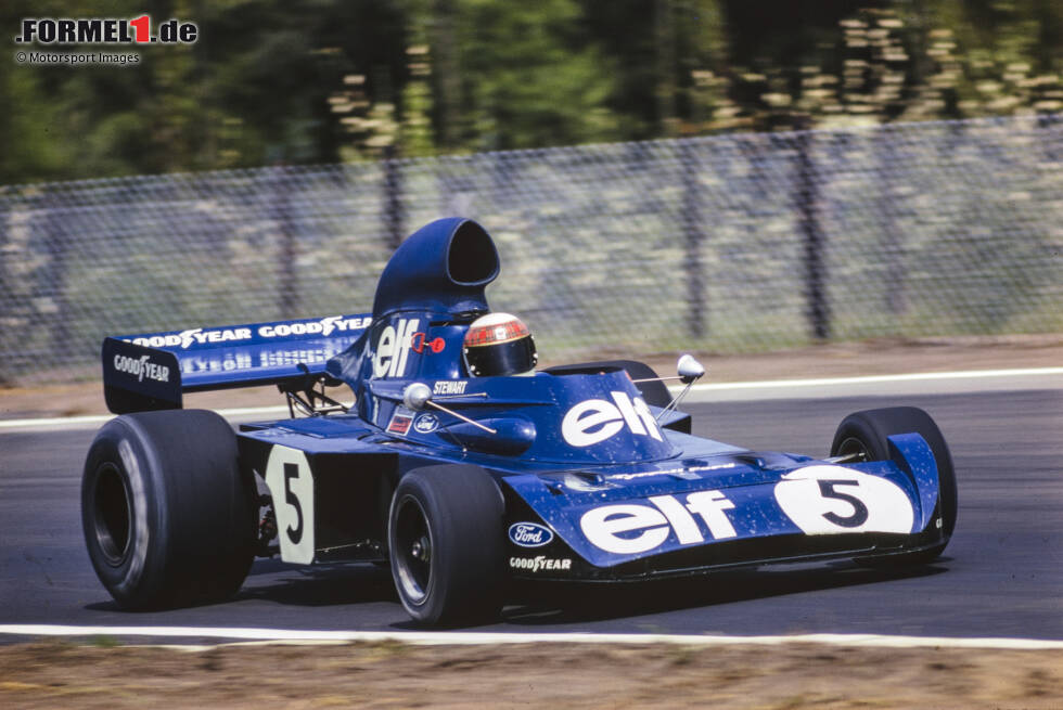 Foto zur News: Tyrrell: Ein Seriensieger ist Tyrrell nie, doch zwischen 1969 und 1973 gewinnt man dank Jackie Stewart dreimal in fünf Jahren den Fahrertitel und zählt damit zu den erfolgreichsten Teams dieser Zeit. Doch mit dem Rücktritt von Stewart Ende 1973 nehmen auch die Erfolge ab.