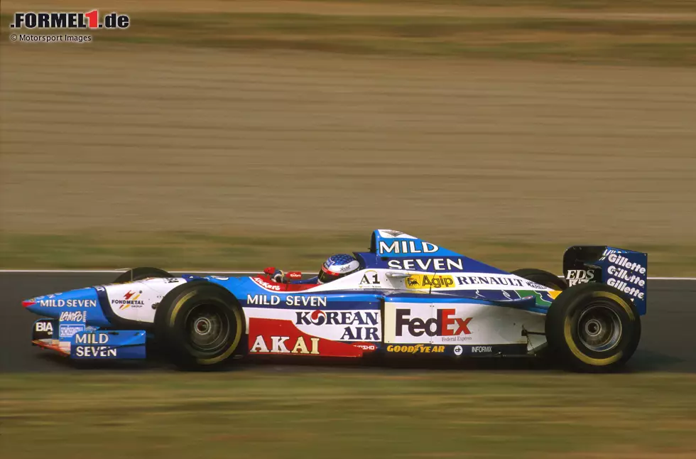 1997: Mit dem B197 bestätigt Benetton den dritten Platz in der WM-Gesamtwertung. Gerhard Berger schafft in Hockenheim seinen emotionalen letzten Grand-Prix-Sieg, kurz nach dem Tod seines Vaters. Foto zur News: 1997: Mit dem B197 bestätigt Benetton den dritten Platz in der WM-Gesamtwertung. Gerhard Berger schafft in Hockenheim seinen emotionalen letzten Grand-Prix-Sieg, kurz nach dem Tod seines Vaters.