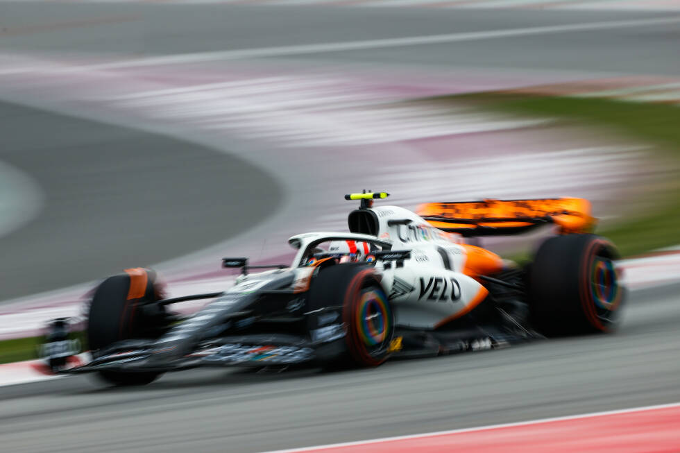 Foto zur News: ... ist aber Lando Norris, der im McLaren Startplatz drei holt. Einen persönlichen Erfolg ...