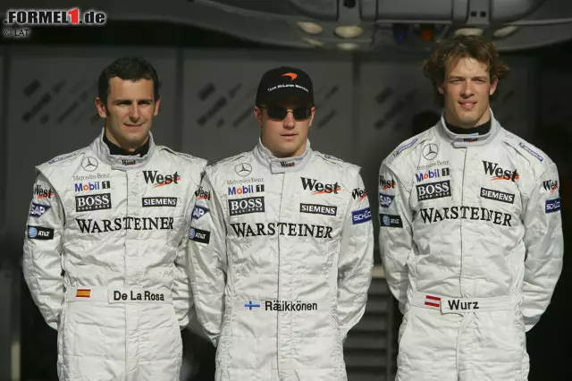Foto zur News: 2005 - 7 Fahrerwechsel: Juan Pablo Montoya (McLaren) fällt nach einem Sportunfall aus und wird von Alex Wurz und Pedro de la Rosa vertreten. Auch Nick Heidfeld (Williams) verletzt sich und muss aussetzen. Bei Red Bull sollen sich Christian Klien und Vitantonio Liuzzi das Cockpit teilen, und Patrick Friesacher geht das Minardi-Geld aus.