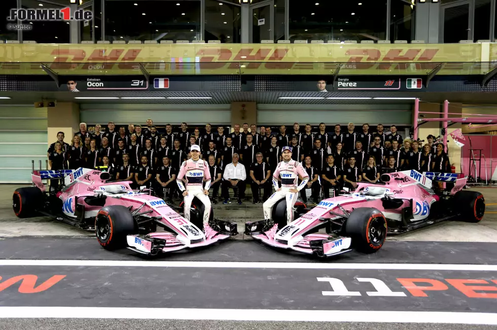 Foto zur News: 2018 - 0 Fahrerwechsel: Wie zehn Jahre zuvor gibt es auch 2018 keine neuen Fahrer während der Saison. Eine Änderung in der Nennliste gibt es trotzdem: Force India exisitiert nach der Insolvenz nicht mehr und heißt ab dem Sommer Racing Point.