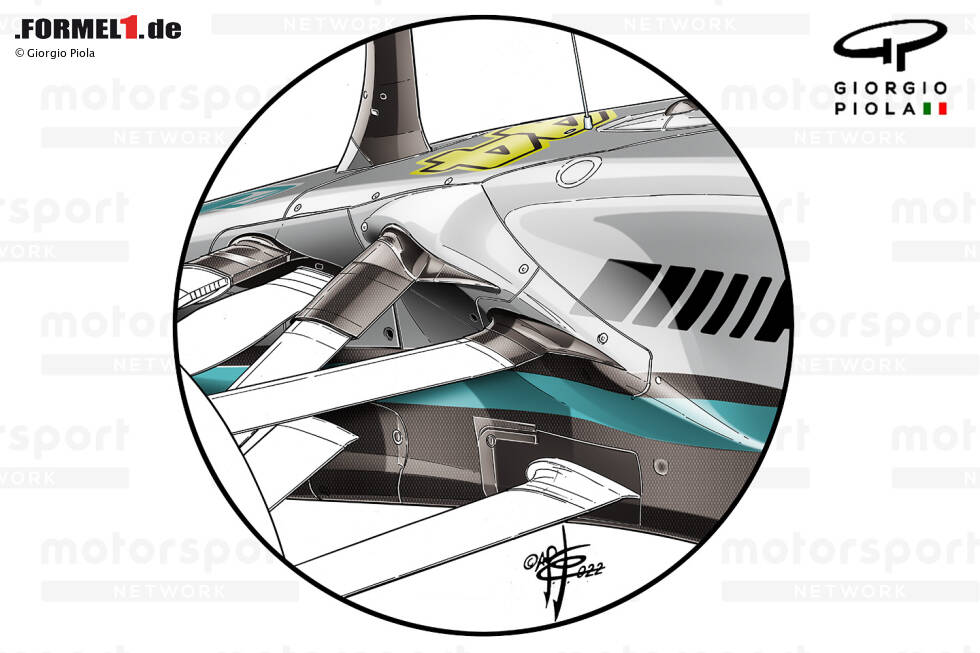Das Silverstone-Update von Mercedes aus der Formel-1-Saison 2022 macht Schule: Zum ersten Rennen 2023 in Bahrain hat Alfa Romeo den Mercedes-Ansatz aufgegriffen und für seinen aktuellen C43 übernommen, wie ... Das Silverstone-Update von Mercedes aus der Formel-1-Saison 2022 macht Schule: Zum ersten Rennen 2023 in Bahrain hat Alfa Romeo den Mercedes-Ansatz aufgegriffen und für seinen aktuellen C43 übernommen, wie ...