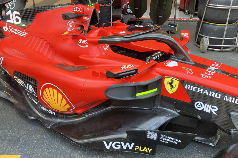 Foto zur News: Ferrari SF-23: Seitenkasten