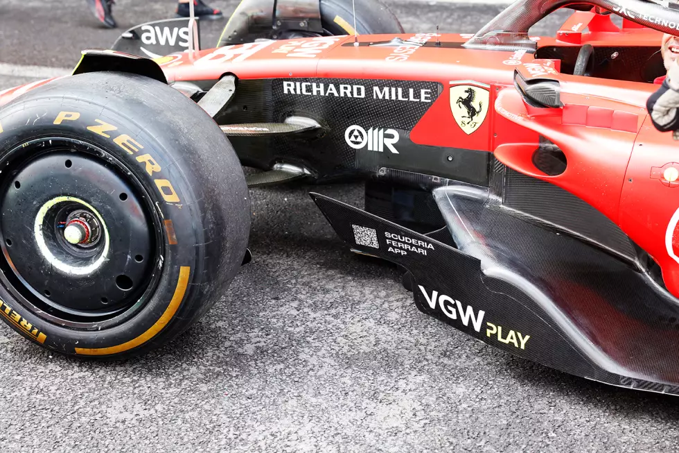 Foto zur News: Ferrari SF-23: Unterboden
