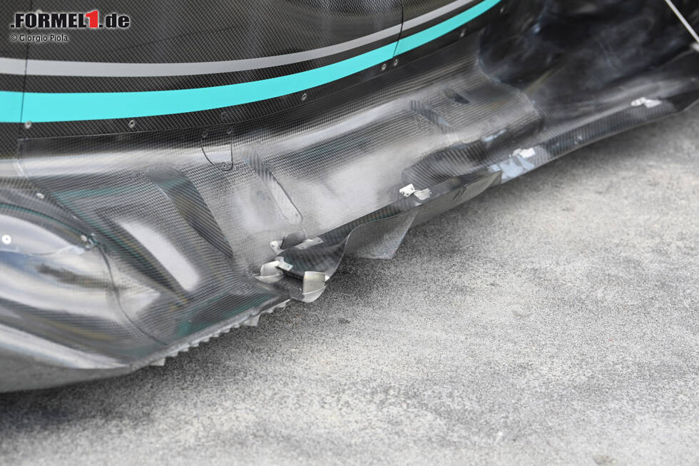 Foto zur News: Mercedes W14: Unterboden