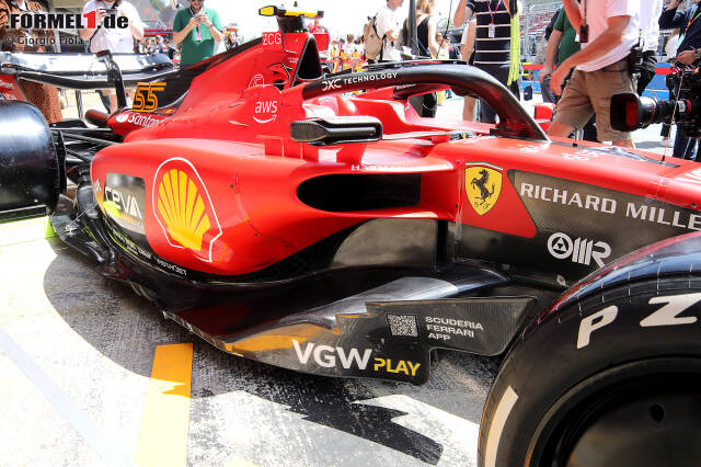 Foto zur News: Ferrari SF-23: Seitenkasten mit Unterboden