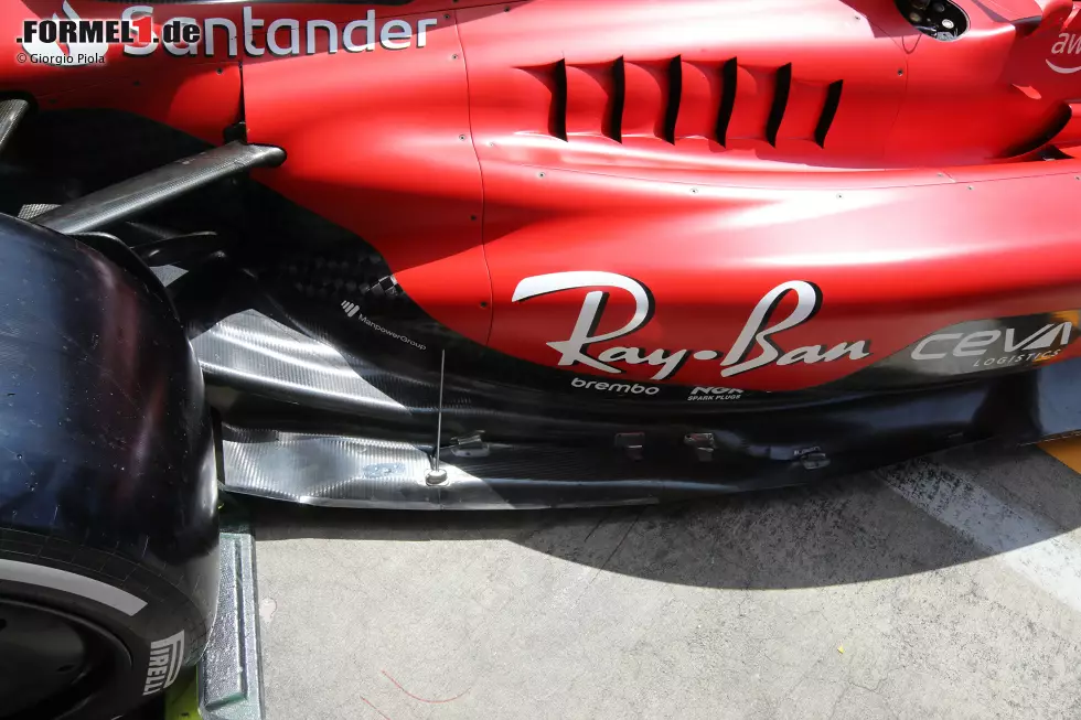 Foto zur News: Ferrari SF-23: Unterboden