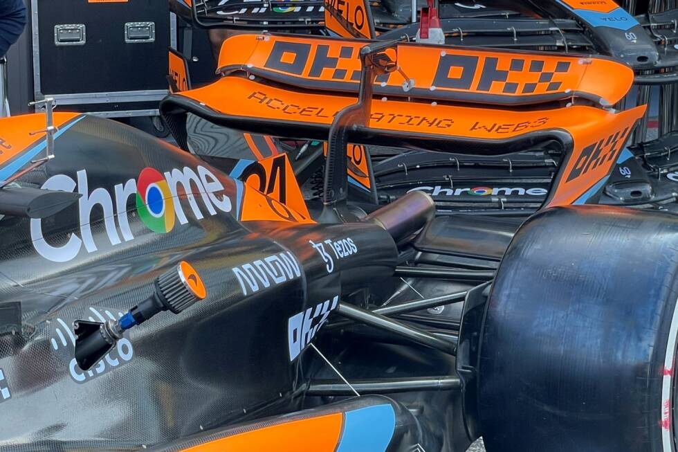 Foto zur News: McLaren MCL60: Heckflügel