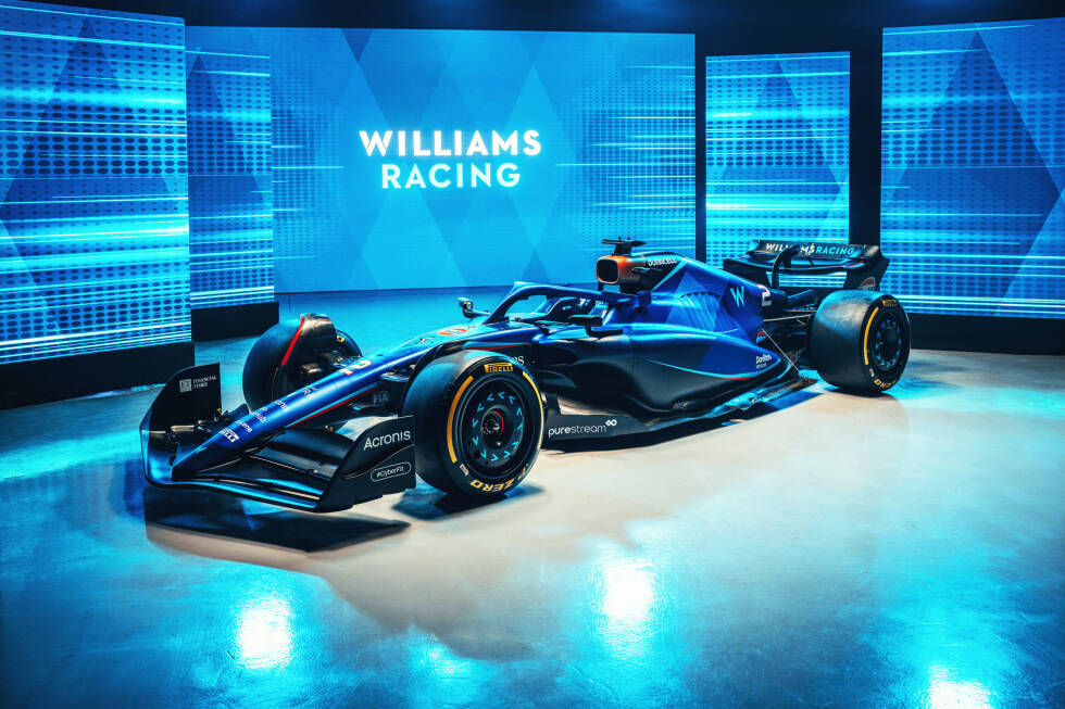 Foto zur News: Williams hat die Lackierung für die Formel-1-Saison 2023 vorgestellt.