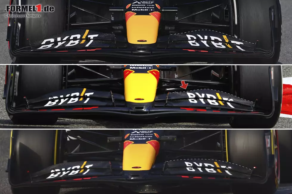 Foto zur News: Im Hinblick auf die Flaps spielte es beim Set-up von Red Bull eine Rolle, wie viel Abtrieb auf der Hinterachse das Team auf der jeweiligen Strecke verwendete.