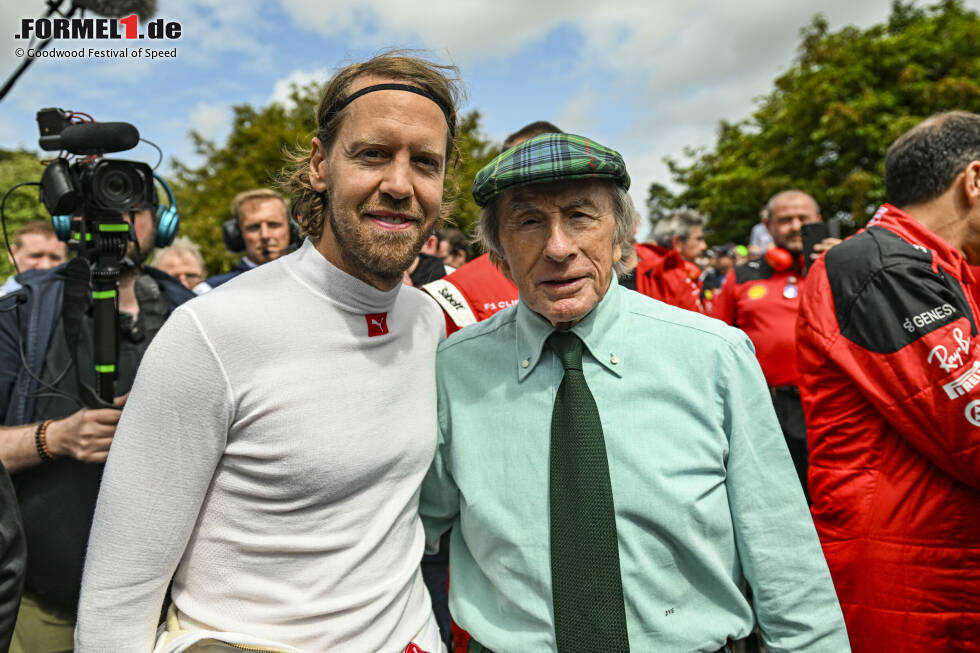 Foto zur News: Sebastian Vettel und Jackie Stewart