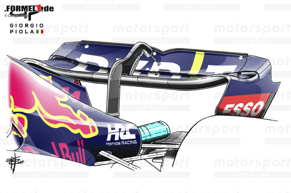 Red Bull war im Vergleich zu einigen Konkurrenten relativ untätig, was die Entwicklung des Heckflügels angeht. Man verfügte über eine kleine Auswahl an Heckflügeln für die unterschiedlichen Anforderungen der verschiedenen Rennstrecken und Bedingungen im Kalender. Red Bull war im Vergleich zu einigen Konkurrenten relativ untätig, was die Entwicklung des Heckflügels angeht. Man verfügte über eine kleine Auswahl an Heckflügeln für die unterschiedlichen Anforderungen der verschiedenen Rennstrecken und Bedingungen im Kalender.