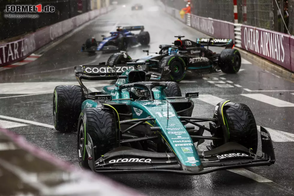 Foto zur News: Lance Stroll (5): Auch hier wurde vereinzelt für eine 6 argumentiert. Im Qualifying raus in Q2, mehrere Zwischenfälle im Rennen, am Ende nach Billard an der Mauer ausgeschieden. Mildernde Umstände hier aber (anders als bei Perez im Qualifying) zumindest durch den Regen.