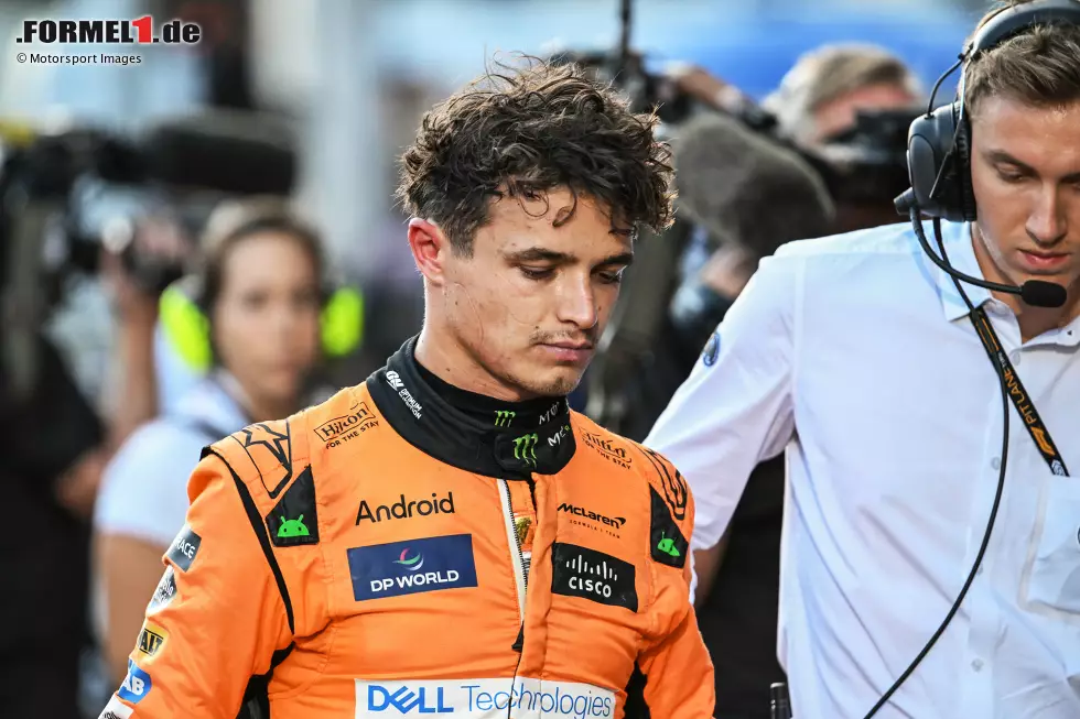 Lando Norris (Redaktion: 2) - Für das Rennen hätten einige sogar eine glatte 1 gegeben. Doch das Qualifying spielt eben auch eine Rolle, und da ist die Frage, wie groß sein Anteil am Q1-Aus wirklich war? Auch bei uns sind daher nicht alle mit der 2 einverstanden, am Ende setzte sich aber die Mehrheit durch. Foto zur News: Lando Norris (Redaktion: 2) - Für das Rennen hätten einige sogar eine glatte 1 gegeben. Doch das Qualifying spielt eben auch eine Rolle, und da ist die Frage, wie groß sein Anteil am Q1-Aus wirklich war? Auch bei uns sind daher nicht alle mit der 2 einverstanden, am Ende setzte sich aber die Mehrheit durch.