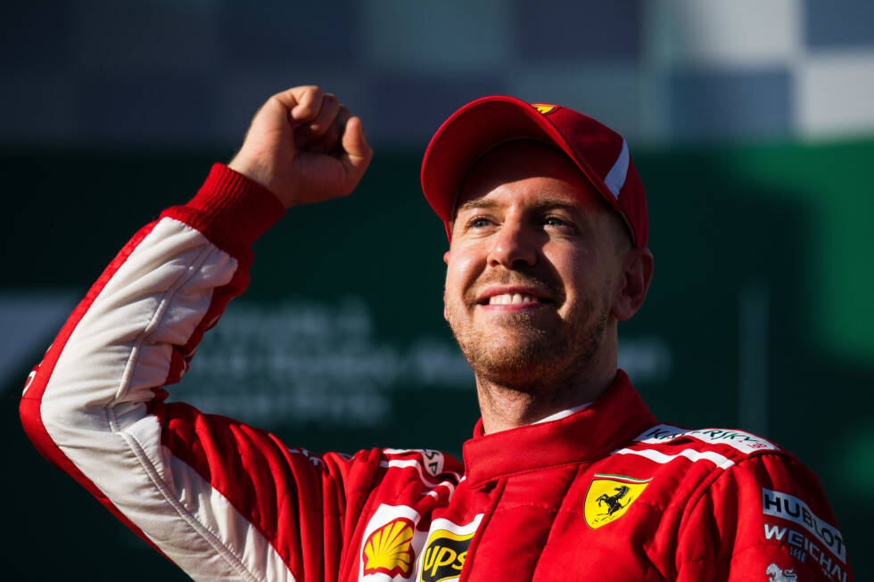 Foto zur News: 2018: Sebastian Vettel wiederholt in Australien seinen Vorjahressieg für Ferrari. Aber ...