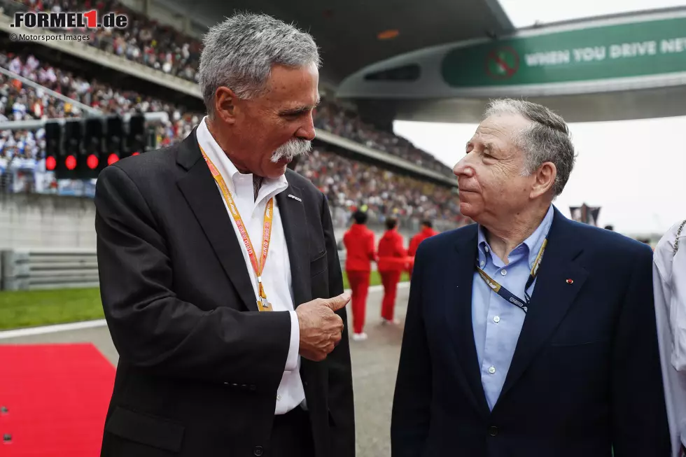 ... waren Chase Carey und Jean Todt noch Formel-1-Vorsitzender beziehungsweise FIA-Präsident. Foto zur News: ... waren Chase Carey und Jean Todt noch Formel-1-Vorsitzender beziehungsweise FIA-Präsident.