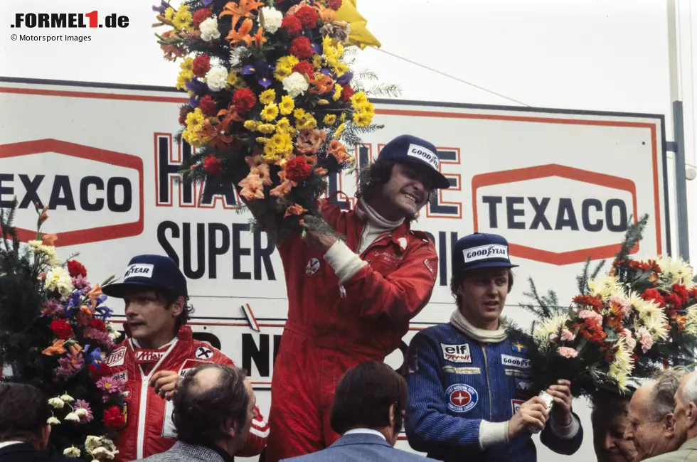 Gunnar Nilsson (Schweden): Nur einmal gewinnt Nilsson in der Formel 1, und es passiert beim Belgien-Grand-Prix 1977 in Zolder. Das Besondere an diesem Rennen: Es ist das einzige überhaupt, bei dem neben Nilsson noch ein zweiter Schwede auf dem Podium steht - Ronnie Peterson. Foto zur News: Gunnar Nilsson (Schweden): Nur einmal gewinnt Nilsson in der Formel 1, und es passiert beim Belgien-Grand-Prix 1977 in Zolder. Das Besondere an diesem Rennen: Es ist das einzige überhaupt, bei dem neben Nilsson noch ein zweiter Schwede auf dem Podium steht - Ronnie Peterson.