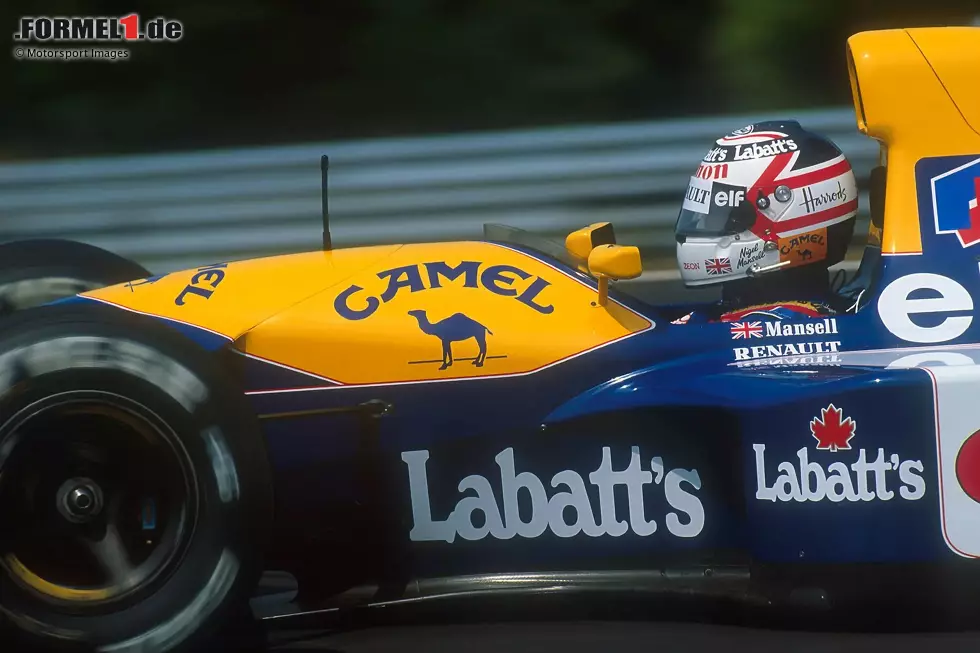 Erfolgreichster Williams-Fahrer ist Nigel Mansell, der Weltmeister von 1992. Er kommt im Zeitraum 1985 bis 1994 auf insgesamt 28 Siege für Williams. Spannend: Mansell und alle weiteren Williams-Weltmeister haben jeweils nur einen Titel für das Team geholt. Williams hat keine mehrmaligen Weltmeister hervorgebracht. Foto zur News: Erfolgreichster Williams-Fahrer ist Nigel Mansell, der Weltmeister von 1992. Er kommt im Zeitraum 1985 bis 1994 auf insgesamt 28 Siege für Williams. Spannend: Mansell und alle weiteren Williams-Weltmeister haben jeweils nur einen Titel für das Team geholt. Williams hat keine mehrmaligen Weltmeister hervorgebracht.