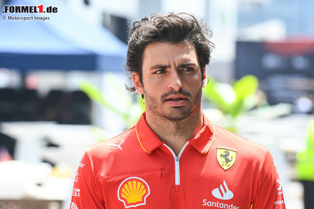 Foto zur News: Saudi-Arabien 2024: Ferrari-Stammfahrer Carlos Sainz fühlt sich unwohl. Nach dem ersten Trainingstag stellt sich heraus: Blinddarm! Er wird umgehend operiert und fällt aus für das restliche Wochenende, sodass ...