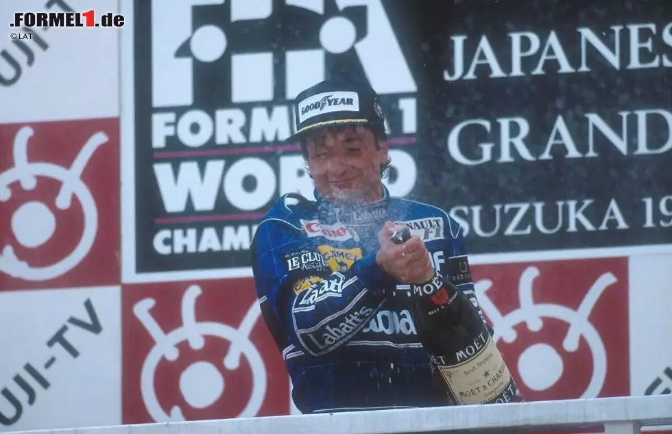 Der letzte seiner nur sechs Erfolge kam in Japan 1992, als er ebenfalls von einem Ausfall profitierte: Williams-Teamkollege Nigel Mansell hatte das Rennen angeführt, schied aber mit einem Motorschaden aus. Mit dem dominanten FW14B reichte Patrese sein bis dahin gehaltener zweiter Platz. Foto zur News: Der letzte seiner nur sechs Erfolge kam in Japan 1992, als er ebenfalls von einem Ausfall profitierte: Williams-Teamkollege Nigel Mansell hatte das Rennen angeführt, schied aber mit einem Motorschaden aus. Mit dem dominanten FW14B reichte Patrese sein bis dahin gehaltener zweiter Platz.