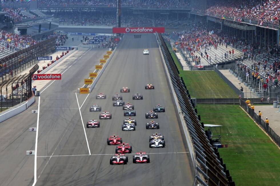 Foto zur News: Indianapolis Motor Speedway in Indianapolis (USA): Formel 1 2000-2007 (auf dem Grand-Prix-Kurs)