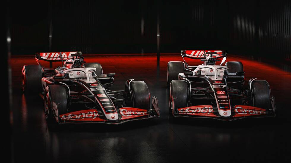 Foto zur News: Haas hat den neuen VF-24 für die Formel-1-Saison 2024 offiziell vorgestellt. Hier sind die ersten Bilder und Informationen zum Neuwagen von Nico Hülkenberg und Kevin Magnussen!