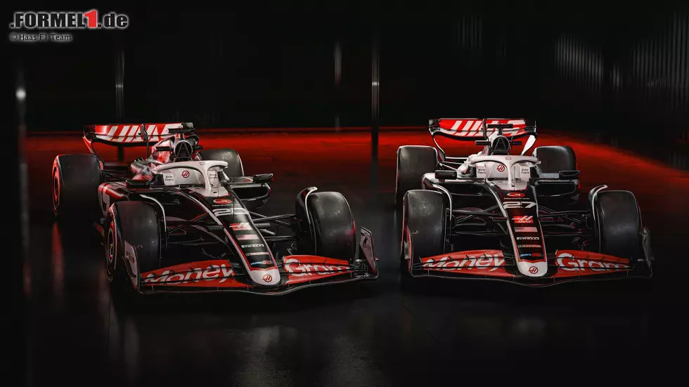 Foto zur News: Haas hat den neuen VF-24 für die Formel-1-Saison 2024 offiziell vorgestellt. Hier sind die ersten Bilder und Informationen zum Neuwagen von Nico Hülkenberg und Kevin Magnussen!