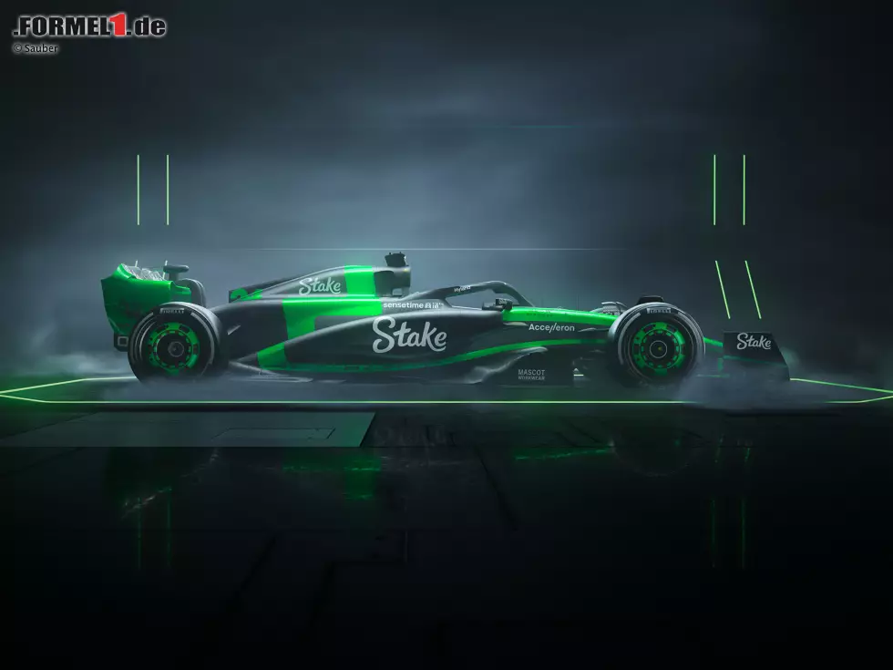Damit will Sauber unter anderem den Neustart für das Team dokumentieren: Alfa Romeo ist weg, und bis Audi kommt, das dauert noch. In der Zwischenzeit bis 2026 präsentiert sich Sauber den Farben nach "frech" und frisch zugleich. Foto zur News: Damit will Sauber unter anderem den Neustart für das Team dokumentieren: Alfa Romeo ist weg, und bis Audi kommt, das dauert noch. In der Zwischenzeit bis 2026 präsentiert sich Sauber den Farben nach "frech" und frisch zugleich.