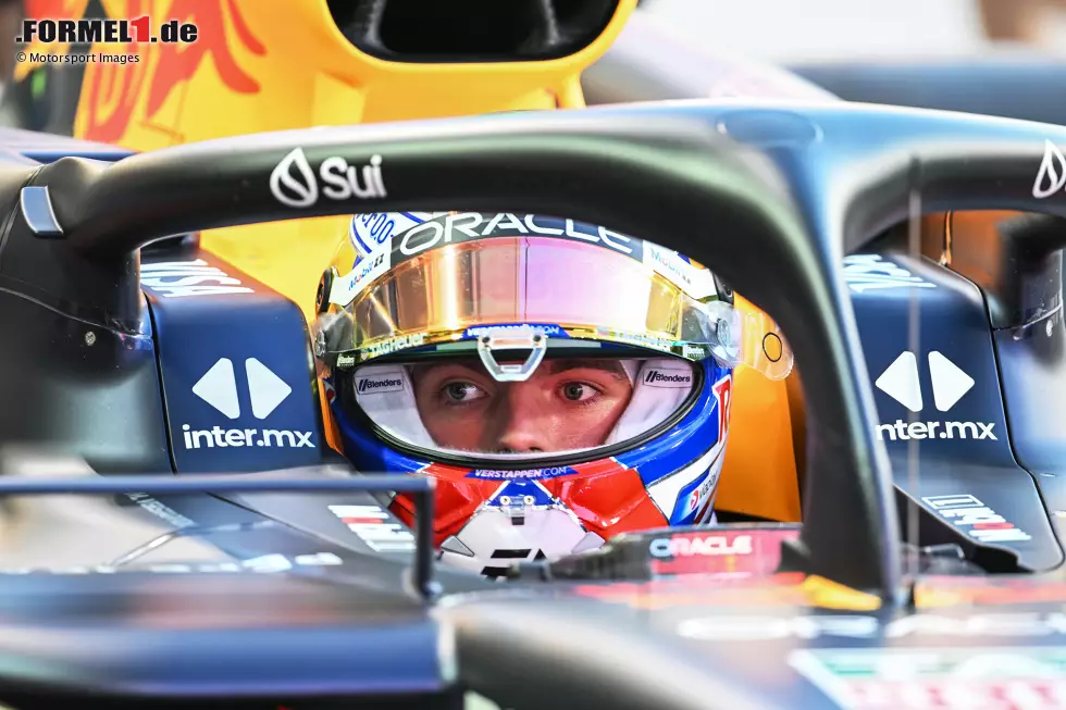 Foto zur News: Max Verstappen startet mit der Bestzeit in die Wintertests. Der WM-Titelverteidiger von Red Bull fährt 1:31.344 Minuten und liegt am Ende 1,140 Sekunden vor seinem schärfsten Verfolger. Der ...