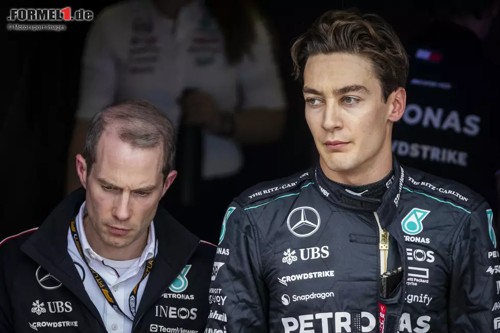 George Russell (Redaktion: 3) - Wir haben den Briten nicht so stark gesehen, ein Redakteur hätte wegen des Abflugs im Qualifying sogar nur eine 4 gegeben. Die Mehrheit lobt hingegen das starke Rennen, bei dem er aus der Box noch auf P6 gefahren ist. Das reißt es dann zumindest wieder etwas raus. Foto zur News: George Russell (Redaktion: 3) - Wir haben den Briten nicht so stark gesehen, ein Redakteur hätte wegen des Abflugs im Qualifying sogar nur eine 4 gegeben. Die Mehrheit lobt hingegen das starke Rennen, bei dem er aus der Box noch auf P6 gefahren ist. Das reißt es dann zumindest wieder etwas raus.