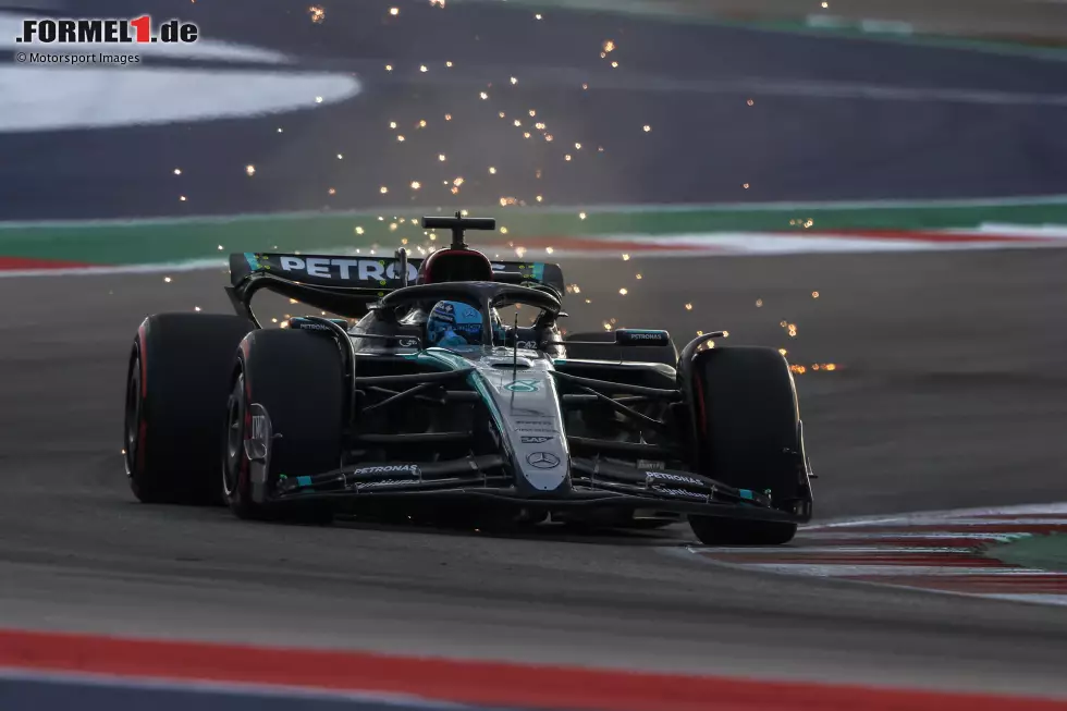 George Russell (Marc Surer: 2) - "Die Abflüge bestätigen, der Mercedes ist schwer zu fahren. Umso stärker das Rennen von George." Foto zur News: George Russell (Marc Surer: 2) - "Die Abflüge bestätigen, der Mercedes ist schwer zu fahren. Umso stärker das Rennen von George."