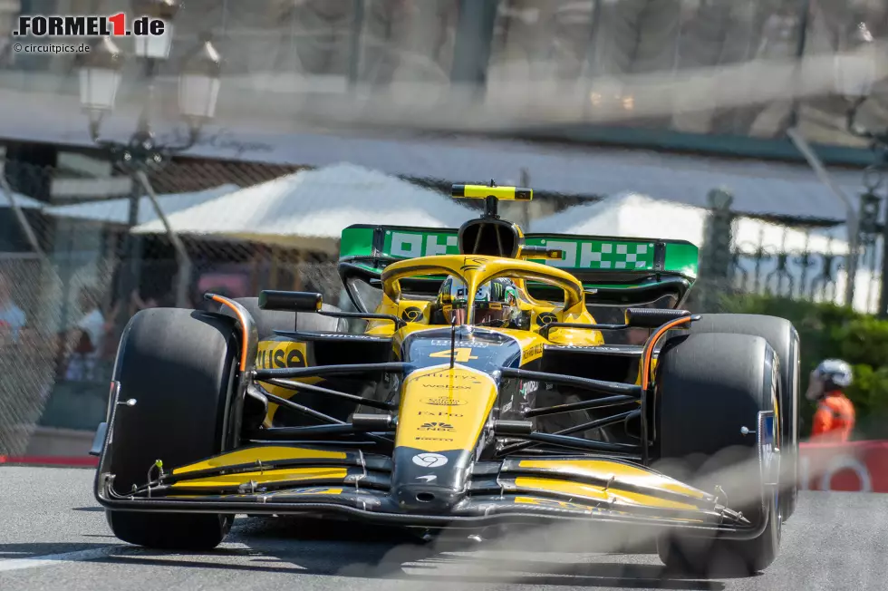 Lando Norris (Redaktion: 2) - Wir geben eine bessere Note als unser Experte. Hatte im Qualifying Pech, weil er in Q1 einen zusätzlichen Reifensatz verwenden musste, der dann in Q3 fehlte. Nicht so gut wie der Teamkollege an diesem Wochenende, aber bei uns reicht es trotzdem noch knapp zur 2. Foto zur News: Lando Norris (Redaktion: 2) - Wir geben eine bessere Note als unser Experte. Hatte im Qualifying Pech, weil er in Q1 einen zusätzlichen Reifensatz verwenden musste, der dann in Q3 fehlte. Nicht so gut wie der Teamkollege an diesem Wochenende, aber bei uns reicht es trotzdem noch knapp zur 2.