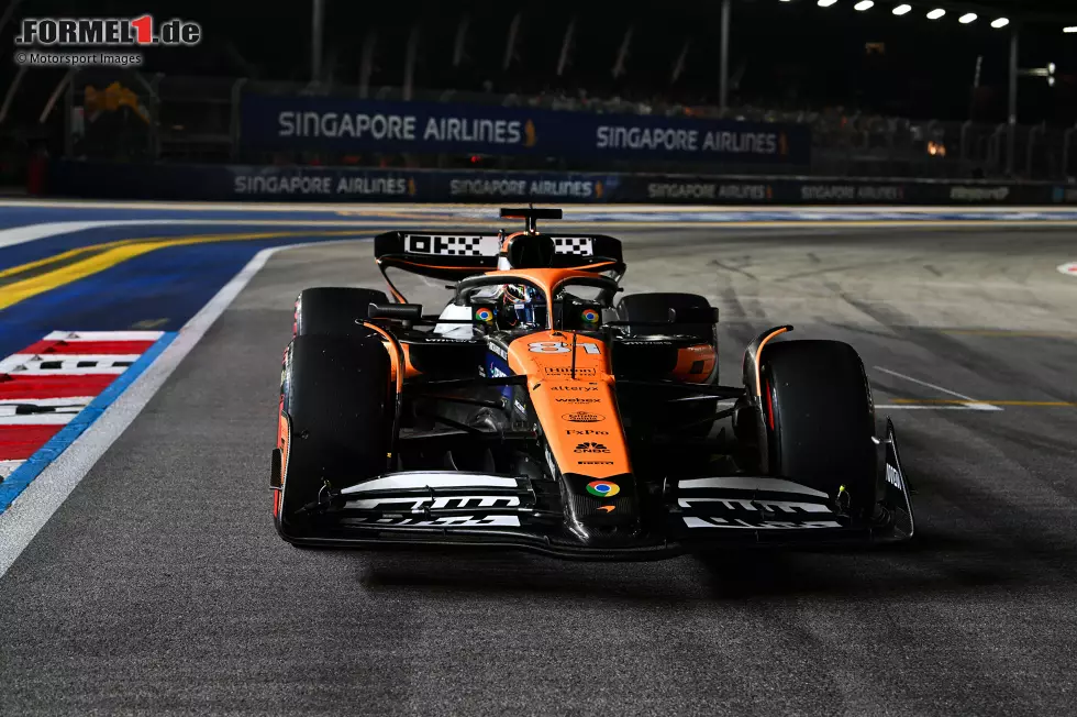 Oscar Piastri (Marc Surer: 2) - "Starkes Rennen. Bleibt der Fehler in Q3." Foto zur News: Oscar Piastri (Marc Surer: 2) - "Starkes Rennen. Bleibt der Fehler in Q3."