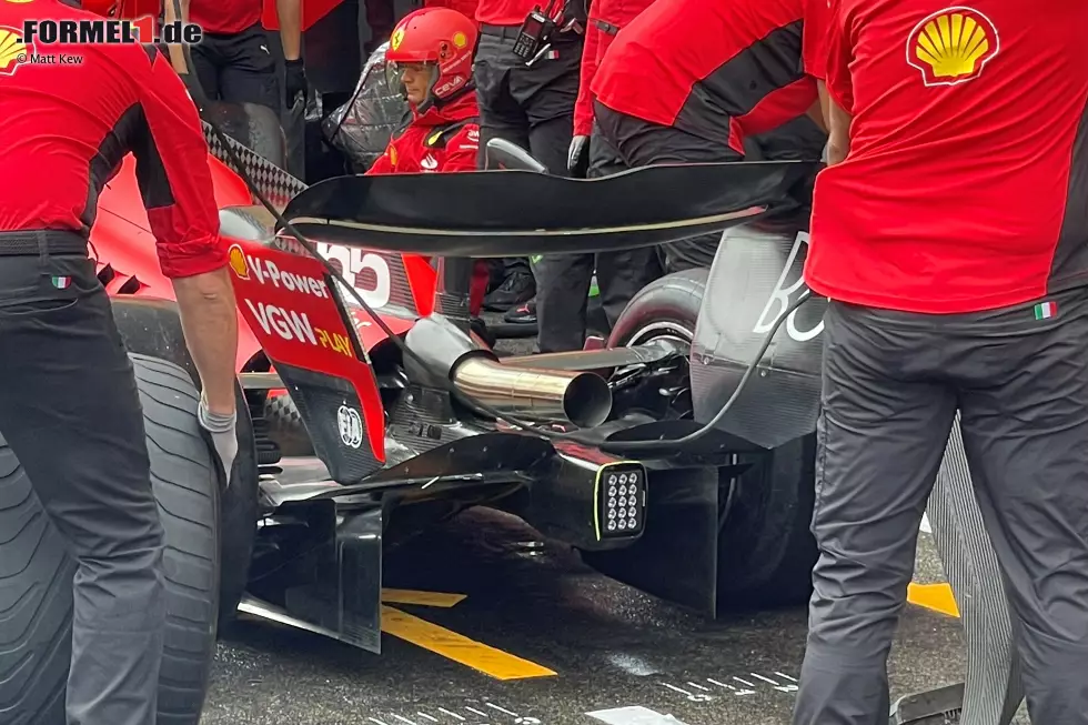 Beim Großen Preis von Ungarn erprobte Ferrari am SF-23 ein einzelnes unteres Element am Beam-Flügel. Foto zur News: Beim Großen Preis von Ungarn erprobte Ferrari am SF-23 ein einzelnes unteres Element am Beam-Flügel.