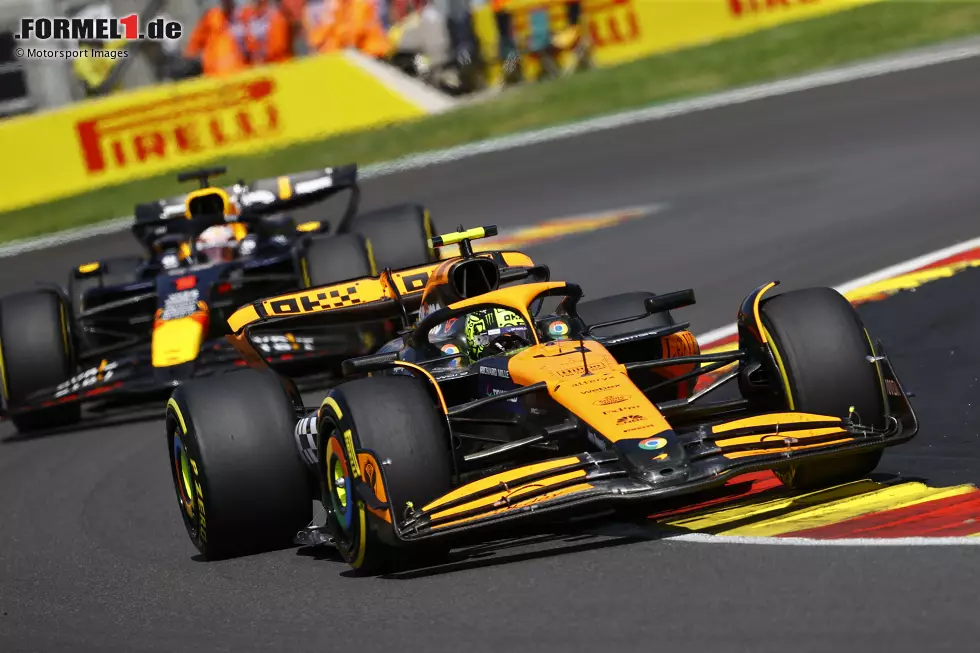 Lando Norris (Marc Surer: 3) - "Sein Ausritt in La Source nach dem Start hat ein besseres Resultat verhindert. Hätte nicht sein müssen." Foto zur News: Lando Norris (Marc Surer: 3) - "Sein Ausritt in La Source nach dem Start hat ein besseres Resultat verhindert. Hätte nicht sein müssen."