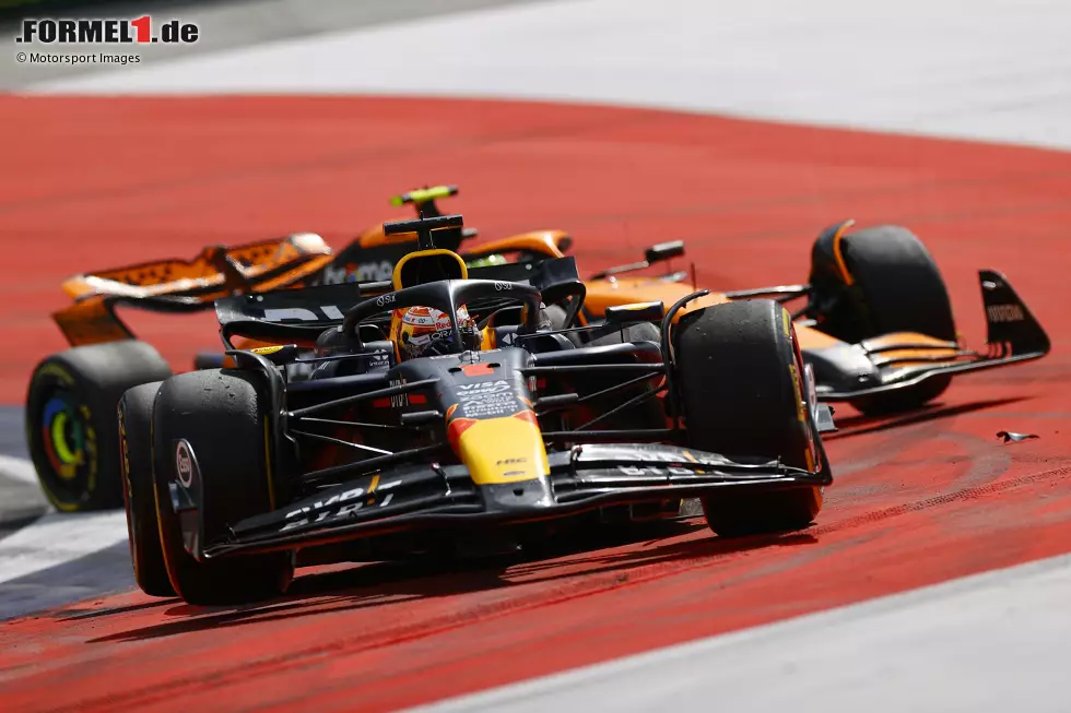 Max Verstappen (Marc Surer: 2) - "Eigentlich war das wieder eine Leistung, die übers Wochenende gesehen klar Note 1 geben muss. Aber das 'Moving under Braking' ..." Foto zur News: Max Verstappen (Marc Surer: 2) - "Eigentlich war das wieder eine Leistung, die übers Wochenende gesehen klar Note 1 geben muss. Aber das 'Moving under Braking' ..."