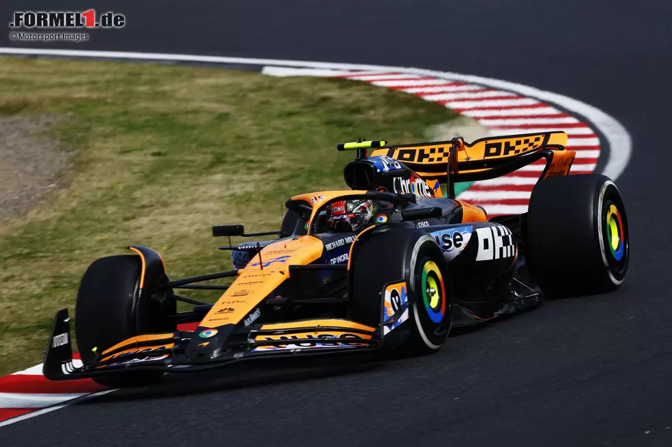 Lando Norris (Marc Surer: 2) - "Starke Leistung im Qualifying. Aber im Rennen waren die Ferraris besser." Foto zur News: Lando Norris (Marc Surer: 2) - "Starke Leistung im Qualifying. Aber im Rennen waren die Ferraris besser."
